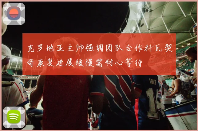 克罗地亚主帅强调团队合作科瓦契奇康复进展缓慢需耐心等待